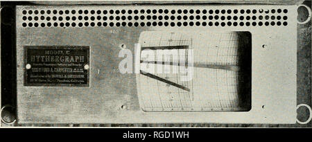 . Bulletin de l'Académie des Sciences de Californie du Sud. La science ; natural history ; histoire naturelle. records. Probablement le meilleur des modèles américains à de telles fins sont ceux qui sont conçus et utilisés par le Weather Bureau. Ils sont légers et compacts en forme et lorsqu'ils sont en suspension dans une position droite- et placés là où ils ne sont pas assujettis à une mauvaise manipulation ou une vibration, leurs dossiers sont satisfaisants. L'Angleterre est le plus léger de l'atmosphère supérieure, et l'Allemagne, météorographe avant la guerre mondiale, fabriqués le plus durable instrument de ce personnage. Description de l'hythergraph hythergr-L Banque D'Images
