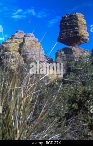 Monument National Chiricahua est une unité du système des parcs nationaux situés dans les monts Chiricahua, le sud-est de l'Arizona. Banque D'Images