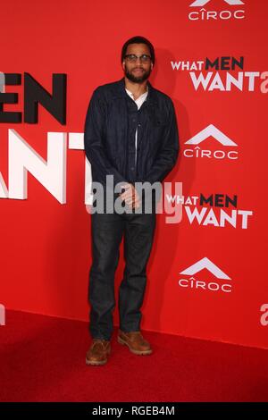 Los Angeles, CA, USA. 28 janvier, 2019. Michael Ealy aux arrivées pour ce que les hommes veulent que Premiere, Regency Village Theatre - Westwood, Los Angeles, CA, 28 janvier 2019. Credit : Priscilla Grant/Everett Collection/Alamy Live News Banque D'Images