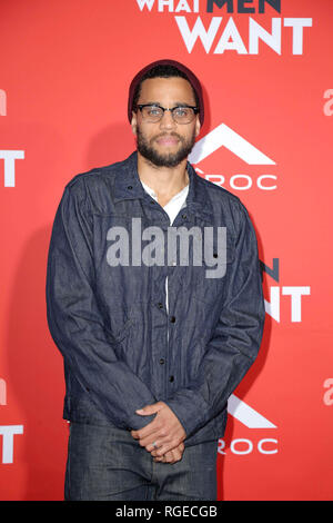 Westwood, ca. 28 janvier, 2019. Michael Ealy au ce que veulent les hommes en première mondiale au Regency Village Theatre Le 28 janvier 2019 à Westwood, en Californie. Crédit : David Edwards/media/Alamy Punch Live News Banque D'Images