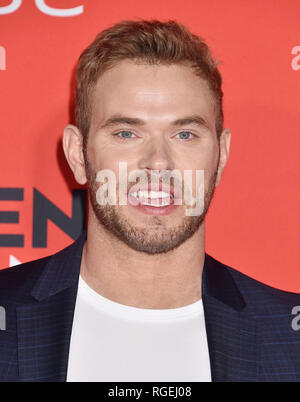 WESTWOOD, CA - le 28 janvier : Kellan Lutz arrive pour Paramount Pictures' 'Ce que veulent les hommes' Premiere tenue au Regency Village Theatre Le 28 janvier 2019 à Westwood, en Californie. Crédit : Jeffrey Mayer/Alamy Live News Banque D'Images