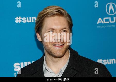 Park City, Utah, USA. 29 janvier, 2019. Alexander Angleterre aux arrivées de petits monstres en première mondiale au Festival du Film de Sundance en 2019, le MARC Théâtre, Park City, UT 29 Janvier, 2019. Credit : JA/Everett Collection/Alamy Live News Banque D'Images