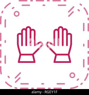 Icône Icône vecteur gants signe d'illustration vectorielle pour utilisation personnelle et commerciale... L'icône de la mode Look propre... Illustration de Vecteur