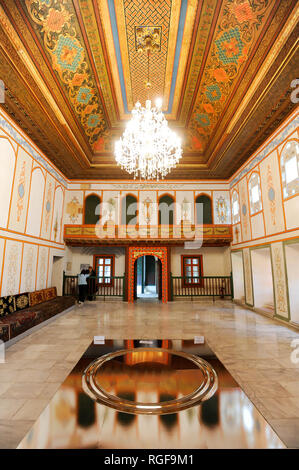 Dans Chanskij Dworiec Chambre divan (Bakhchisaray Palace) dans Bakhchysarai, Crimea, Ukraine. 2 octobre 2008, construit à 1532 années 1750 et reconstruit après gréa Banque D'Images