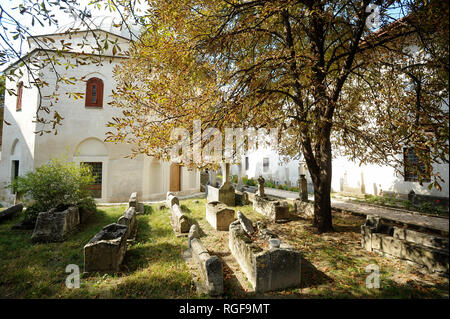 Site d'enfouissement 9 khans de Crimée et 45 membres de familles à Sumy khans Palace, ancienne capitale de le Khanat de Crimée, dans Bakhchysarai, Crimée Banque D'Images