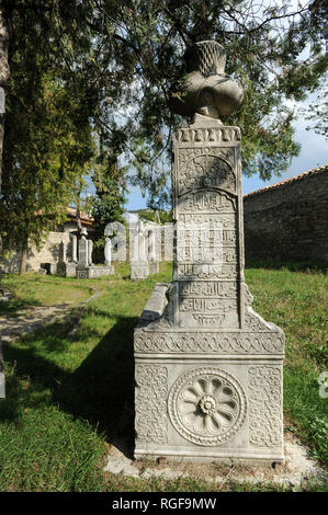 Site d'enfouissement 9 khans de Crimée et 45 membres de familles à Sumy khans Palace, ancienne capitale de le Khanat de Crimée, dans Bakhchysarai, Crimée Banque D'Images