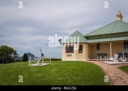 Radio base de Sauvetage Maritime Museum, Port Stephens, NSW, Australie Banque D'Images