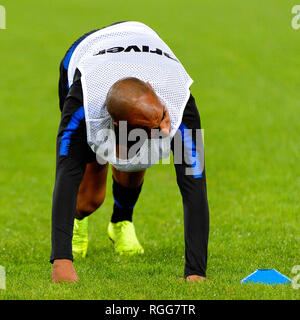 ROME - OCT 29, 2018 : Joao Mario 15 se réchauffe. SS Lazio - FC Internazionale Milano. Serie A TIM. Stadio Olimpico. Banque D'Images