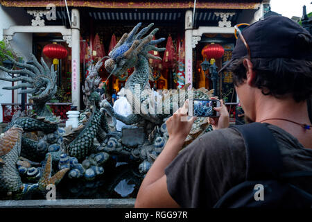 Quang Dong temple à Hoi An, Vietnam Banque D'Images