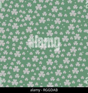 Les feuilles de trèfle vert texture mosaïque isolé sur fond sombre. Heureux Jour de rue Patrick shamrock papier peint. Modèle sans couture. Forme géométrique abstraite Illustration de Vecteur