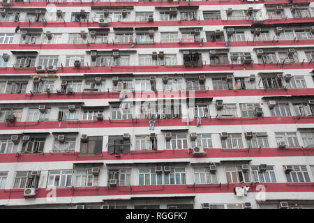 Offres et demandes de logement, Immeuble, Yau Ma Tei, Kowloon, Hong Kong, Chine, Asie Banque D'Images