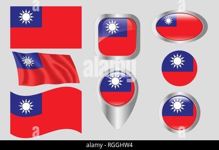 Drapeau de la république populaire de Chine Illustration de Vecteur