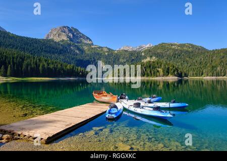 Le Lac Noir, Crno jezero, parc national de Durmitor Zabljak, Province, Monténégro Banque D'Images