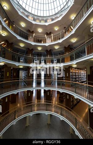 L'intérieur, Bibliothèque Nationale de Finlande, Kansalliskirjasto, Helsinki, Finlande Banque D'Images