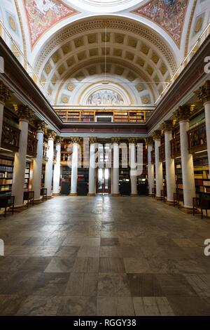 L'intérieur, Bibliothèque Nationale de Finlande, Kansalliskirjasto, Helsinki, Finlande Banque D'Images