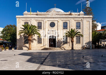 L'église d'Agios Titos à Héraklion, Crète Ville. Banque D'Images