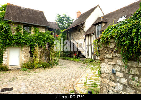 France, pittoresque village de Giverny en Normandie Il est mieux connu comme l'emplacement du jardin de Claude Monet et d'accueil Banque D'Images