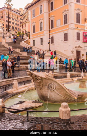 Italie Rome- le 22 septembre 2018 Square Espagne à Rome - Piazza di Spagna, tonique Banque D'Images