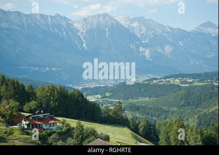 Innsbruck, Straßenbahn, Stubaitalbahn Banque D'Images