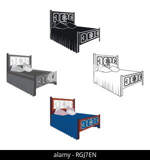 Appartement,art,dos,chambres,chambre,couverture,bleu,caricature, confort, confortable, la société Counterpane Systems,décorer,decoration,design,meubles,graffiti,doucement,Accueil,icon,illustration,piscine,et,isolé,life,logo,nice,object,oreiller,quilt,quilts,se détendre,prix,signer,soft,adolescent,symbole,chose,vector,web,maisons, vecteurs vecteur , Illustration de Vecteur
