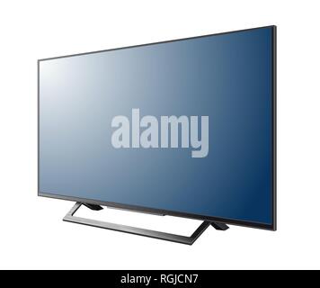 Télévision écran plat lcd led vector Vector illustration Illustration de Vecteur
