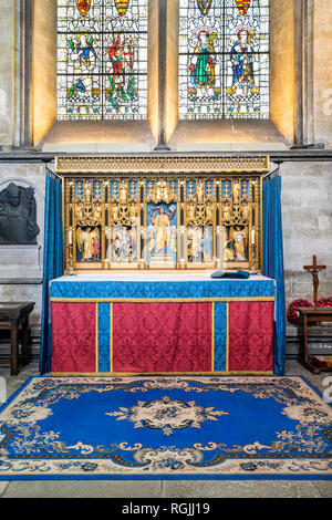 Chapelle Saint Michel Archange dans la cathédrale de Salisbury UK Banque D'Images