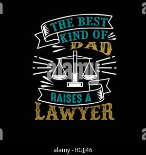Citation du jour de père avocat et disant : Illustration de Vecteur