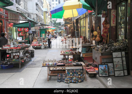 Marché d'antiquités de Cat Street, Upper Lascar Row, Sheung Wan, Hong Kong Island, Hong Kong, Chine, Asie Banque D'Images