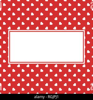 Coeur rouge amour transparente Motif pour la Saint Valentin ou de la mère femme jour pour les cartes papier cadeau romantique bannière . décoration Illustration de Vecteur