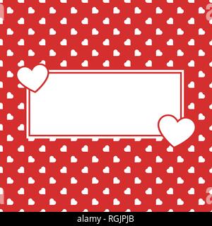 Coeur rouge amour transparente Motif pour la Saint Valentin ou de la mère femme jour pour les cartes papier cadeau romantique bannière . décoration Illustration de Vecteur