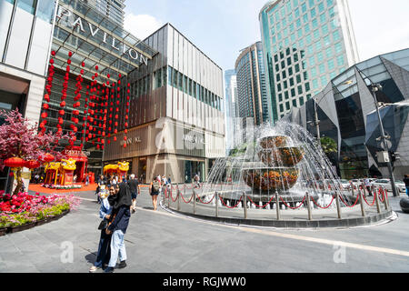 Une vue de la construction du Pavillon mall à Kuala Lumpur, Malaisie Banque D'Images