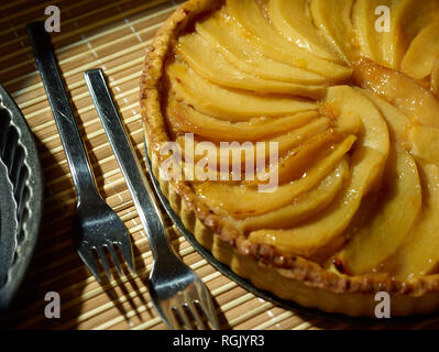 Flan de coing coing avec motif en tranches encore alimentaire-vie photographie Banque D'Images