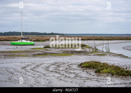 Vue de l'estuaire du fleuve Sado de Setubal Portugal Setubal, côté Banque D'Images