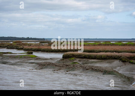 Vue de l'estuaire du fleuve Sado de Setubal Portugal Setubal, côté Banque D'Images