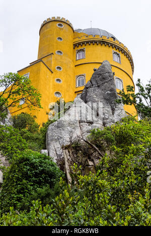 Le Palais National de Pena à Sintra, Portugal Banque D'Images