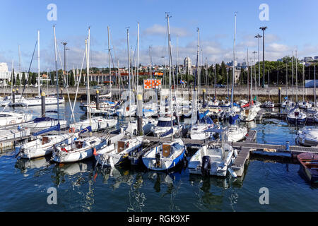 Marina Doca de Belem à Lisbonne, Portugal Banque D'Images