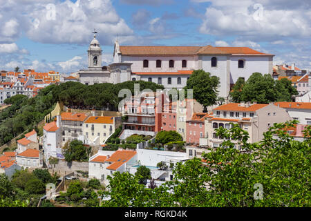 Graca couvent dans la quartier de Graça, Lisbonne, Portugal Banque D'Images