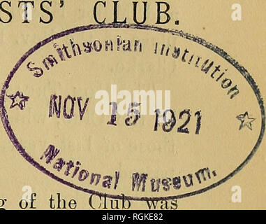 . Bulletin of the British Ornithologists' Club. Les oiseaux. BULLETIN DE LA BRITISH ORNITHOLOGIS No CCLXII.. Les deux-cent-cinquante-neuvième réunion. tenue au Restaurant du Pjigani Glreat,48, Portland Street,W., le mercredi 12 octobre 1921, tli. Président : W. L., ScLATEK Memherspresent M.A. :-E. Ch. StuaSt Baker ; D. A. Banner- man ; B. J. Bettington ; J. L. Bonhote {l'honorable Sec. et Treas.)', S. Boorman ; A. W. Boyd ; A. D. Bradford ; P. F. Bqnyard ; C, Chubb ; le capitaine H. L. Cochrane^ R.N.  ; R. H. Deane ; le Lieutenant-colonel H. Delme-Radcliffe ; Rev. J. R. Hale, le Contre-amiral E. C. Hardy ; Dr E. Hartert ; le capitaine E. G Banque D'Images