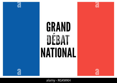 Grand débat national et la consultation des citoyens en France Banque D'Images