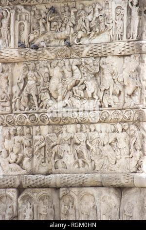 Relief sur l'Arc de Galère à Thessalonique Banque D'Images