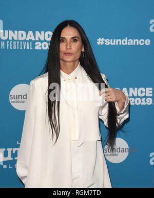 Park City, Utah, USA. 29 janvier, 2019. Demi Moore assiste à l'entreprise 'animaux' Premiere pendant le Festival du Film de Sundance 2019 à Eccles Centre Theatre Le 29 janvier 2019 à Park City, Utah. Photo : imageSPACE/MediaPunch MediaPunch Crédit : Inc/Alamy Live News Banque D'Images