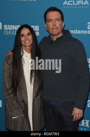 Park City, Utah, USA. 29 janvier, 2019. Demi Moore et Ed Helms assister à la "gestion d'animaux' Premiere pendant le Festival du Film de Sundance 2019 à Eccles Centre Theatre Le 29 janvier 2019 à Park City, Utah. Photo : imageSPACE/MediaPunch MediaPunch Crédit : Inc/Alamy Live News Banque D'Images