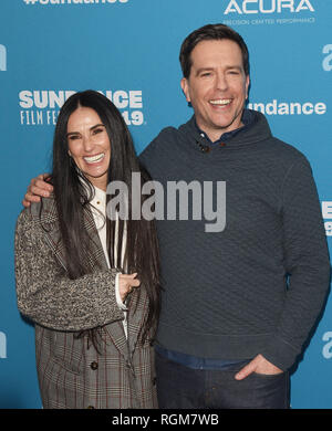 Park City, Utah, USA. 29 janvier, 2019. Demi Moore et Ed Helms assister à la "gestion d'animaux' Premiere pendant le Festival du Film de Sundance 2019 à Eccles Centre Theatre Le 29 janvier 2019 à Park City, Utah. Photo : imageSPACE/MediaPunch MediaPunch Crédit : Inc/Alamy Live News Banque D'Images