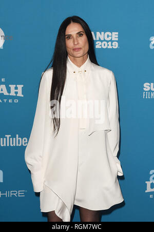 Park City, Utah, USA. 29 janvier, 2019. Demi Moore assiste à l'entreprise 'animaux' Premiere pendant le Festival du Film de Sundance 2019 à Eccles Centre Theatre Le 29 janvier 2019 à Park City, Utah. Photo : imageSPACE/MediaPunch MediaPunch Crédit : Inc/Alamy Live News Banque D'Images