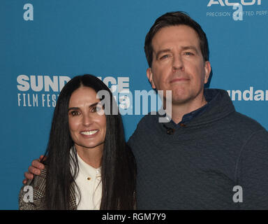 Park City, Utah, USA. 29 janvier, 2019. Demi Moore et Ed Helms assister à la "gestion d'animaux' Premiere pendant le Festival du Film de Sundance 2019 à Eccles Centre Theatre Le 29 janvier 2019 à Park City, Utah. Photo : imageSPACE/MediaPunch MediaPunch Crédit : Inc/Alamy Live News Banque D'Images