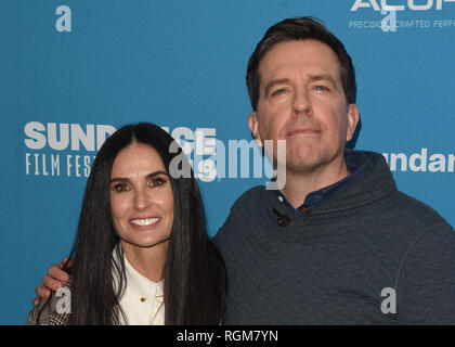 Park City, Utah, USA. 29 janvier, 2019. Demi Moore et Ed Helms assister à la "gestion d'animaux' Premiere pendant le Festival du Film de Sundance 2019 à Eccles Centre Theatre Le 29 janvier 2019 à Park City, Utah. Photo : imageSPACE/MediaPunch MediaPunch Crédit : Inc/Alamy Live News Banque D'Images