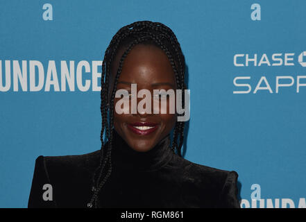 Park City, Utah, USA. 29 janvier, 2019. Lupita Nyong'o participe à la 'Petits monstres' Premiere pendant le Festival du Film de Sundance 2019 au Théâtre Marc le 29 janvier 2019 à Park City, Utah. Photo : imageSPACE/MediaPunch MediaPunch Crédit : Inc/Alamy Live News Banque D'Images