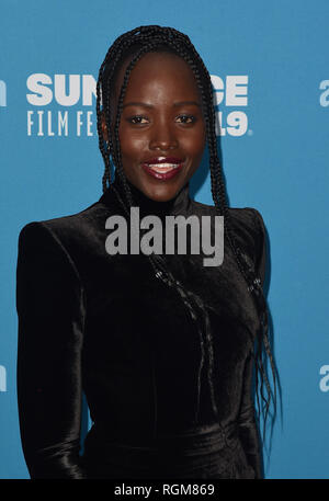 Park City, Utah, USA. 29 janvier, 2019. Lupita Nyong'o participe à la 'Petits monstres' Premiere pendant le Festival du Film de Sundance 2019 au Théâtre Marc le 29 janvier 2019 à Park City, Utah. Photo : imageSPACE/MediaPunch MediaPunch Crédit : Inc/Alamy Live News Banque D'Images