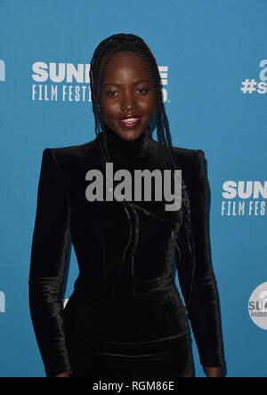 Park City, Utah, USA. 29 janvier, 2019. Lupita Nyong'o participe à la 'Petits monstres' Premiere pendant le Festival du Film de Sundance 2019 au Théâtre Marc le 29 janvier 2019 à Park City, Utah. Photo : imageSPACE/MediaPunch MediaPunch Crédit : Inc/Alamy Live News Banque D'Images