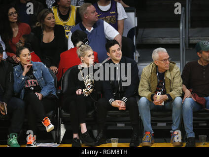 Los Angeles, Californie, USA. 29 janvier, 2019. Rami Malek acteur assister à un match de basket de la NBA entre les Lakers de Los Angeles et les Philadelphia 76ers le Mardi, Janvier 29, 2019, dans la région de Los Angeles. Ringo : crédit Chiu/ZUMA/Alamy Fil Live News Banque D'Images